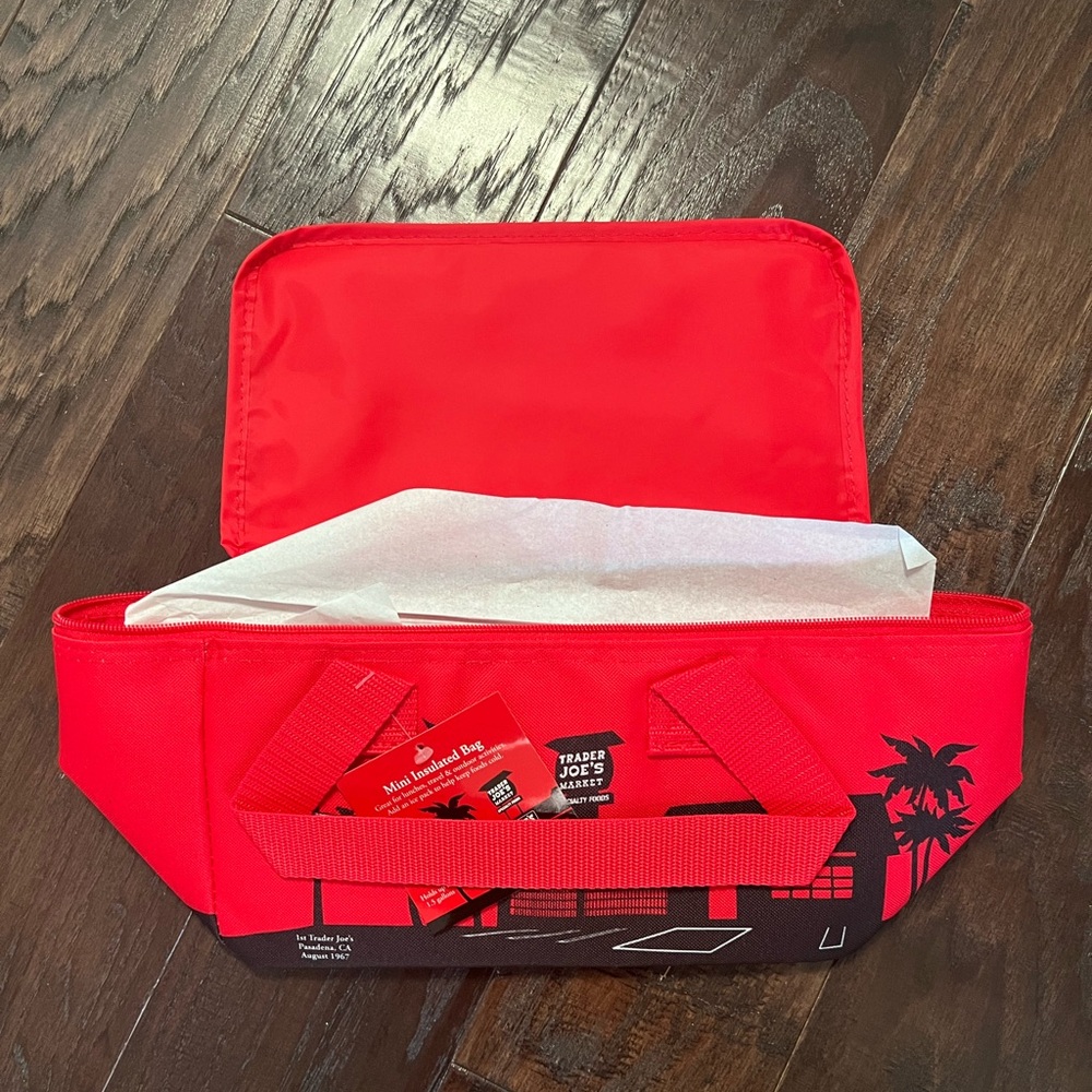 Trader Joe’s Mini Cooler Bag Tote - Red